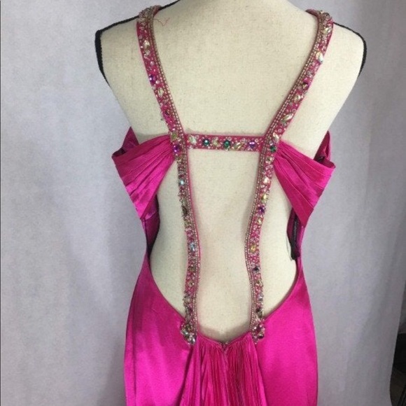 ALYCE PARIS Pink Satin Prom & Pageant Dress - Picture 6 of 8